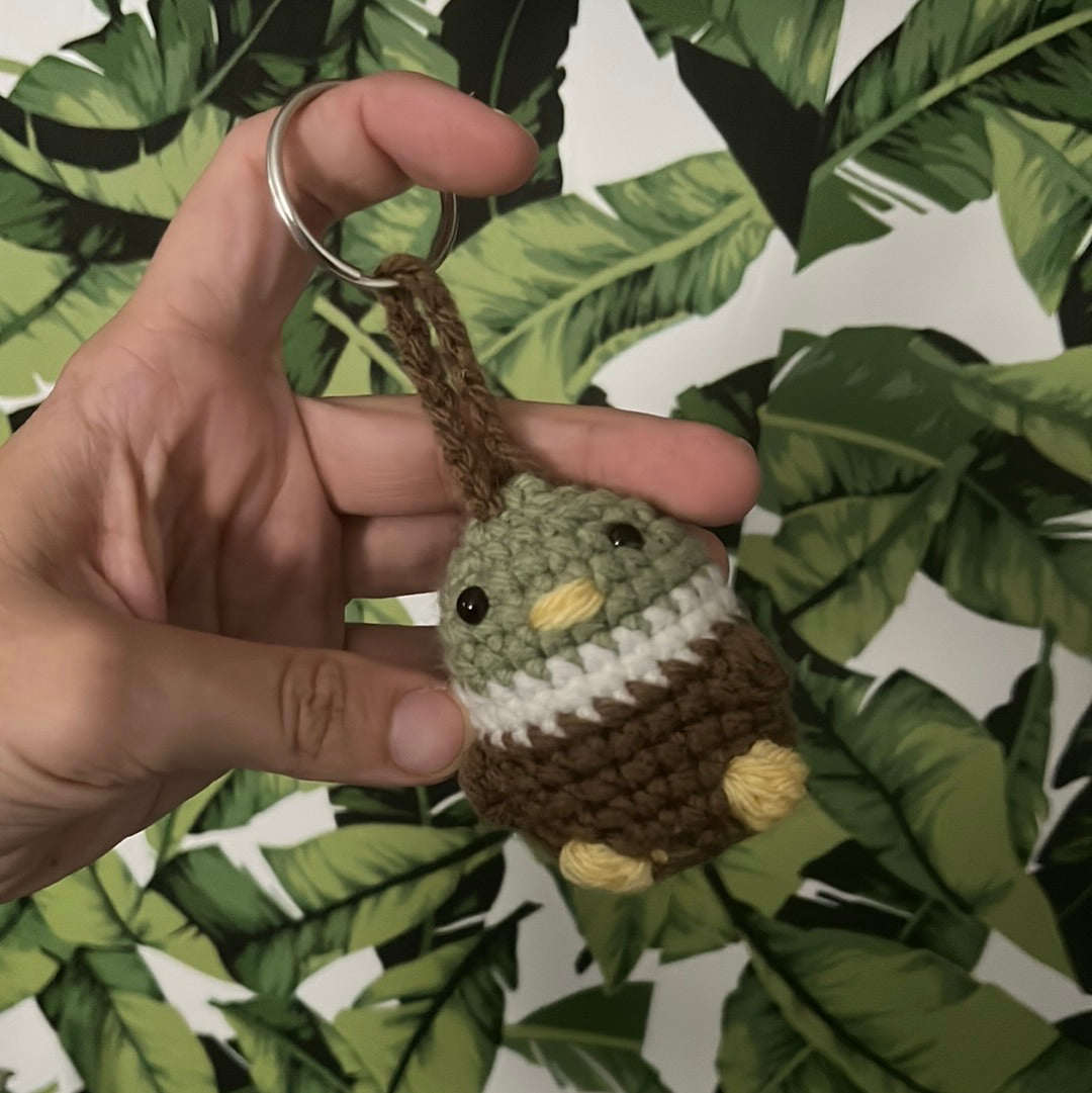 Crochet Duck Keychain